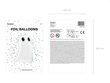Folijas balons, "Spoks" 48x68 cm cena un informācija | Baloni | 220.lv