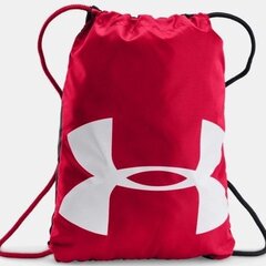 Сумка для спортивной экипировки Under Armour Ozsee Sackpack, красная/черная цена и информация | Рюкзаки и сумки | 220.lv