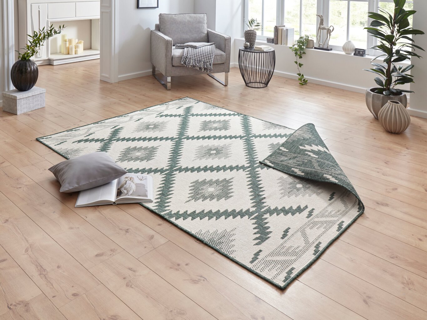 Northrugs divpusējs āra paklājs Twin Supreme Malibu 80x150 cm cena un informācija | Paklāji | 220.lv