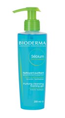 Очищающий гель для лица Bioderma Sebium 200 мл цена и информация | Средства для очищения лица | 220.lv