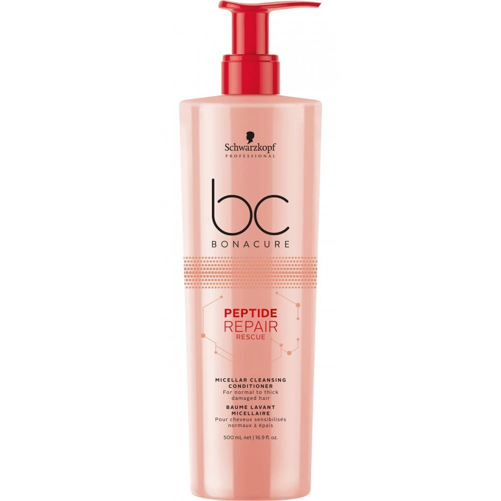 Atjaunojošs matu kondicionieris Schwarzkopf Professional BC Bonacure Peptide Repair Rescue Micellar Cleansing 500 ml цена и информация | Matu kondicionieri, balzāmi | 220.lv