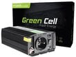 Green Cell jaudas invertors no 12 V līdz 230 V 300W/600W tīrs sinusa vilnis цена и информация | Sprieguma pārveidotāji | 220.lv