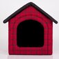 Gultiņa-būda Hobbydog R3 rūtaina, 52x46x53 cm, sarkana цена и информация | Suņu gultas, spilveni, būdas | 220.lv