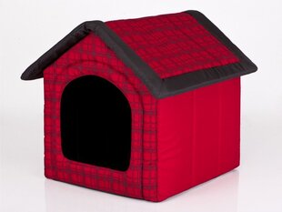 Лежак-конура Hobbydog R3 окна, 52x46x53 см, красный цена и информация | Лежаки, домики | 220.lv