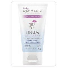 Īpašs aizsargkrēms zīdaiņiem Dermedic Linum Emolient Baby SPF 15 50 g cena un informācija | Bērnu kosmētika, līdzekļi jaunajām māmiņām | 220.lv