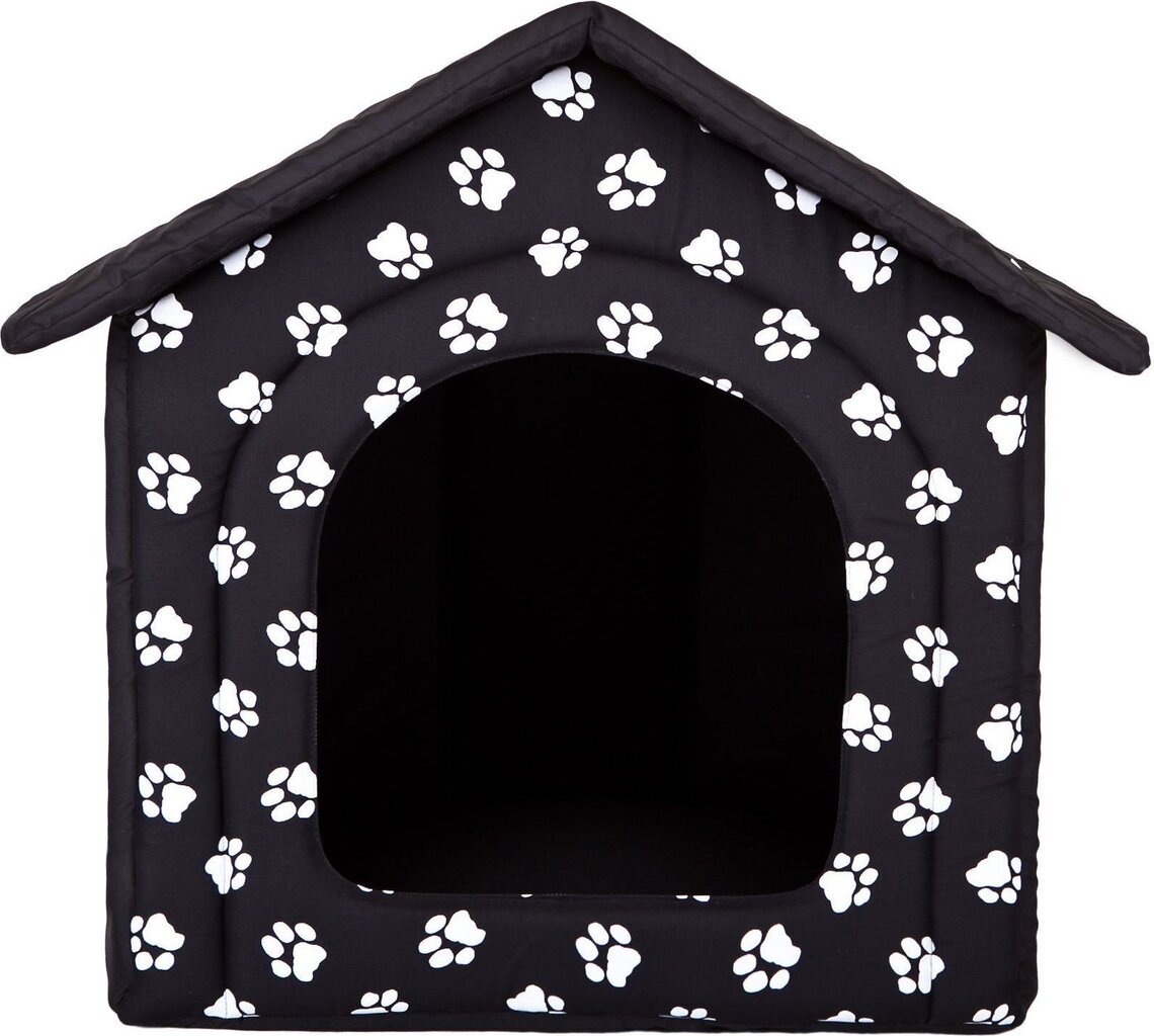 Gultiņa-būda Hobbydog R1 pēdas, 38x32x38 cm, melna cena un informācija | Suņu gultas, spilveni, būdas | 220.lv