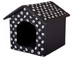 Gultiņa-būda Hobbydog R1 pēdas, 38x32x38 cm, melna цена и информация | Suņu gultas, spilveni, būdas | 220.lv