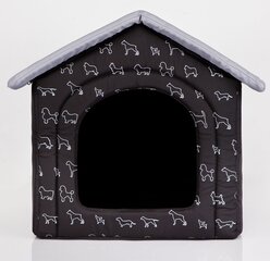 Лежак-конура Hobbydog R1 щенки, 38x32x38 см, черный цена и информация | Лежаки, домики | 220.lv