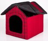 Gultiņa-būda Hobbydog R2 rūtis, 44x38x45 cm, sarkana cena un informācija | Suņu gultas, spilveni, būdas | 220.lv