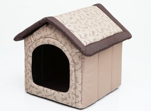 Лежак-конура Hobbydog R2 кости, 44x38x45 см, песочный цена и информация | Лежаки, домики | 220.lv