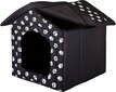 Gultiņa-būda Hobbydog R4 pēdiņas, 60x55x60 cm, melna цена и информация | Suņu gultas, spilveni, būdas | 220.lv