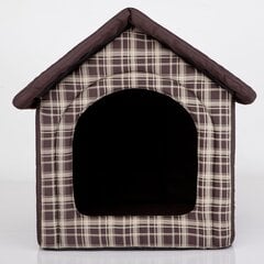 Gultiņa-būda Hobbydog R4 rūtis, 60x55x60 cm, brūna cena un informācija | Suņu gultas, spilveni, būdas | 220.lv