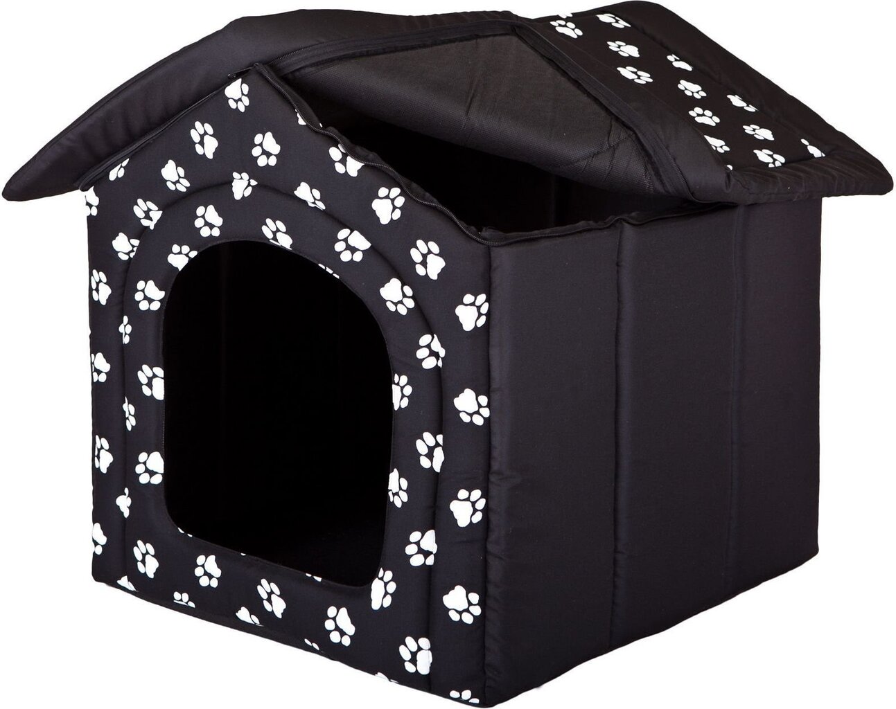 Gultiņa-būda Hobbydog R6 pēdiņas, 76x72x74 cm, melna цена и информация | Suņu gultas, spilveni, būdas | 220.lv