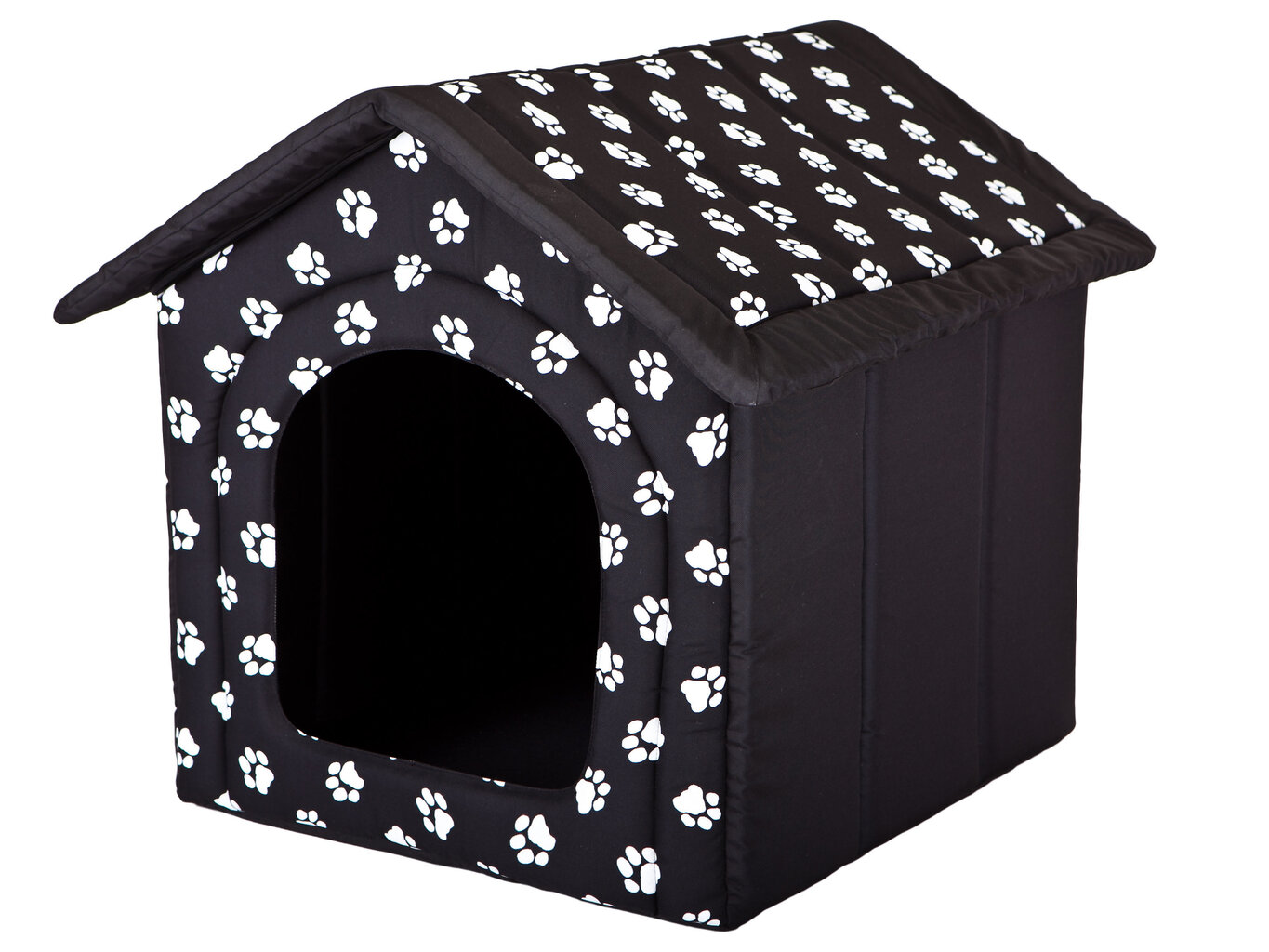 Gultiņa-būda Hobbydog R6 pēdiņas, 76x72x74 cm, melna цена и информация | Suņu gultas, spilveni, būdas | 220.lv