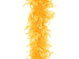 Боа из перьев, желтое, 180 см цена и информация | Карнавальные костюмы, парики и маски | 220.lv