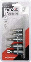 Presētu sprauslu komplekts Spline 1/4" 3/8" M5-M12 Yato (YT-04360), 5 gab. cena un informācija | Rokas instrumenti | 220.lv