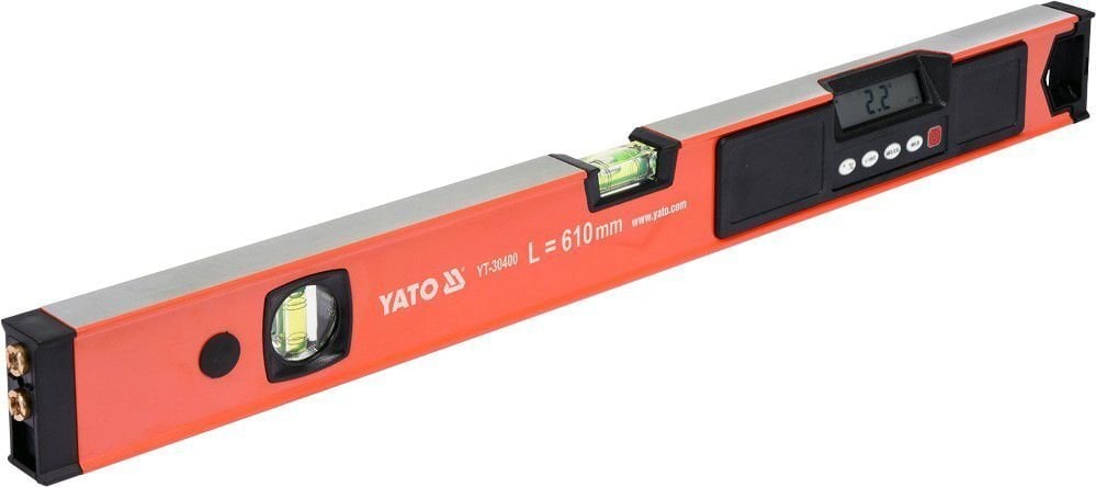 Digitālais līmeņrādis ar lāzeri Yato 610mm (YT-30400) цена и информация | Rokas instrumenti | 220.lv