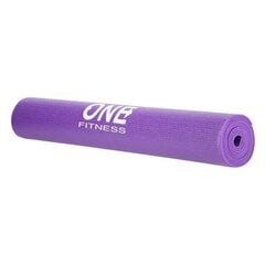 Jogas paklājs One Fitness YM01 173,5x61x0,3 cm, violets цена и информация | Коврики для йоги, фитнеса | 220.lv