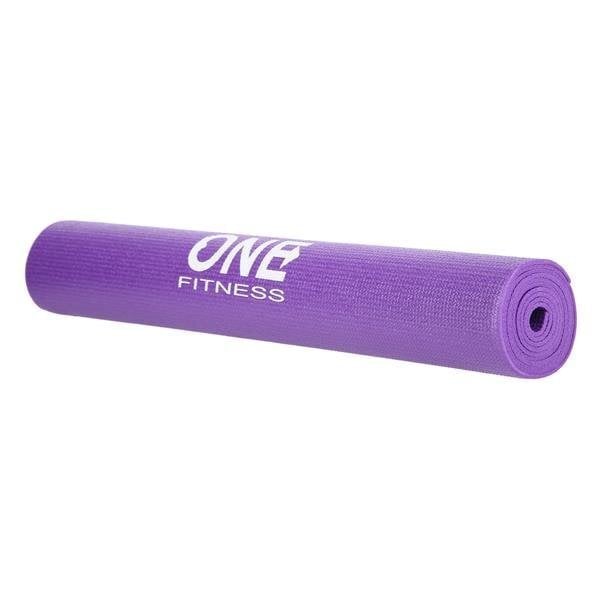 Jogas paklājs One Fitness YM01 173,5x61x0,3 cm, violets cena un informācija | Vingrošanas paklāji | 220.lv