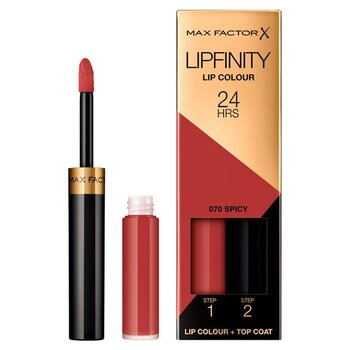Ilgnoturīga lūpu krāsa Max Factor Lipfinity, 115 Confident, 4.2 g cena un informācija | Lūpu krāsas, balzāmi, spīdumi, vazelīns | 220.lv