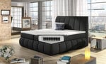 Кровать Vincenzo, 140х200 см, гобелен, черный