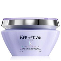 Matu maska dzeltena toņa neitralizēšanai Kerastase Blond Absolu Ultra-Violet 200 ml цена и информация | Средства для укрепления волос | 220.lv