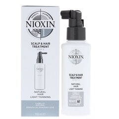 Serums pret matu izkrišanu Nioxin System 1 Scalp & Hair Treatment 100 ml cena un informācija | Kosmētika matu stiprināšanai | 220.lv