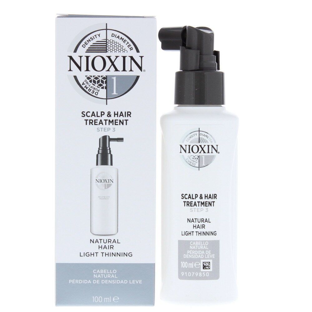 Serums pret matu izkrišanu Nioxin System 1 Scalp & Hair Treatment 100 ml цена и информация | Matu uzlabošanai | 220.lv