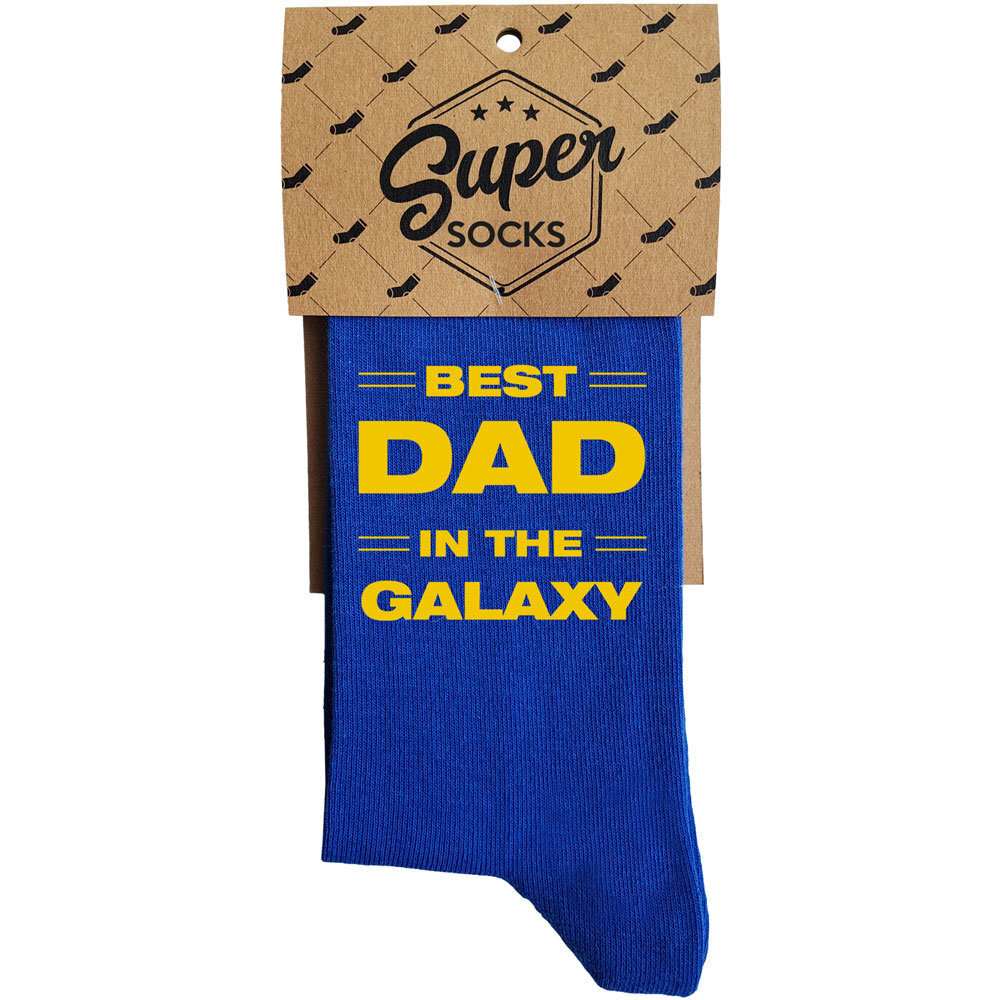 Zeķes "Best dad in the galaxy" cena un informācija | Oriģinālas zeķes | 220.lv