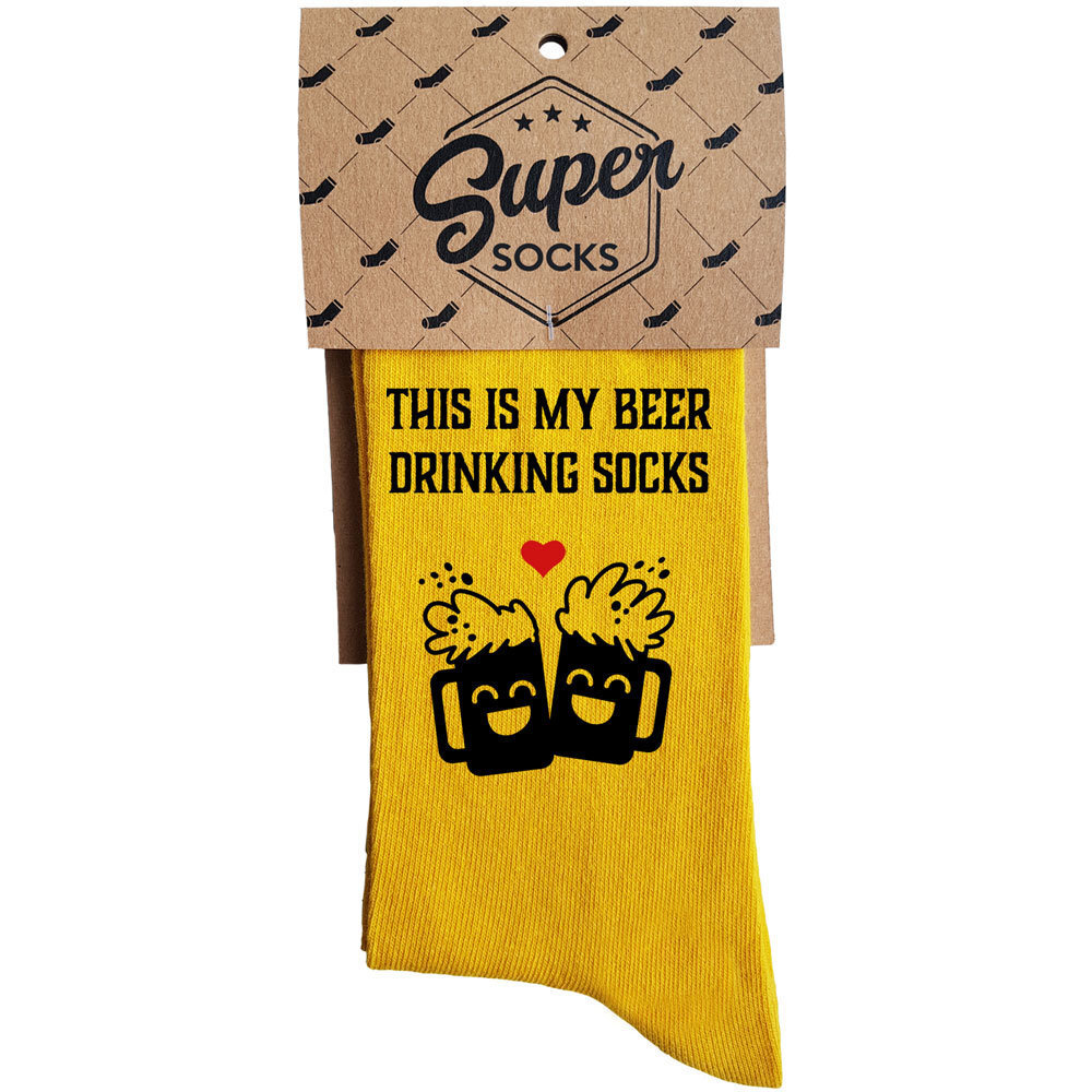 Zeķes "This is my beer drinking socks" cena un informācija | Oriģinālas zeķes | 220.lv