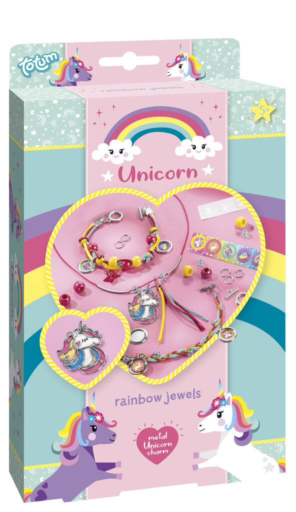 Radošs komplekts TOTUM Unicorn Rainbow Jewellery, 071063 цена и информация | Attīstošās rotaļlietas | 220.lv