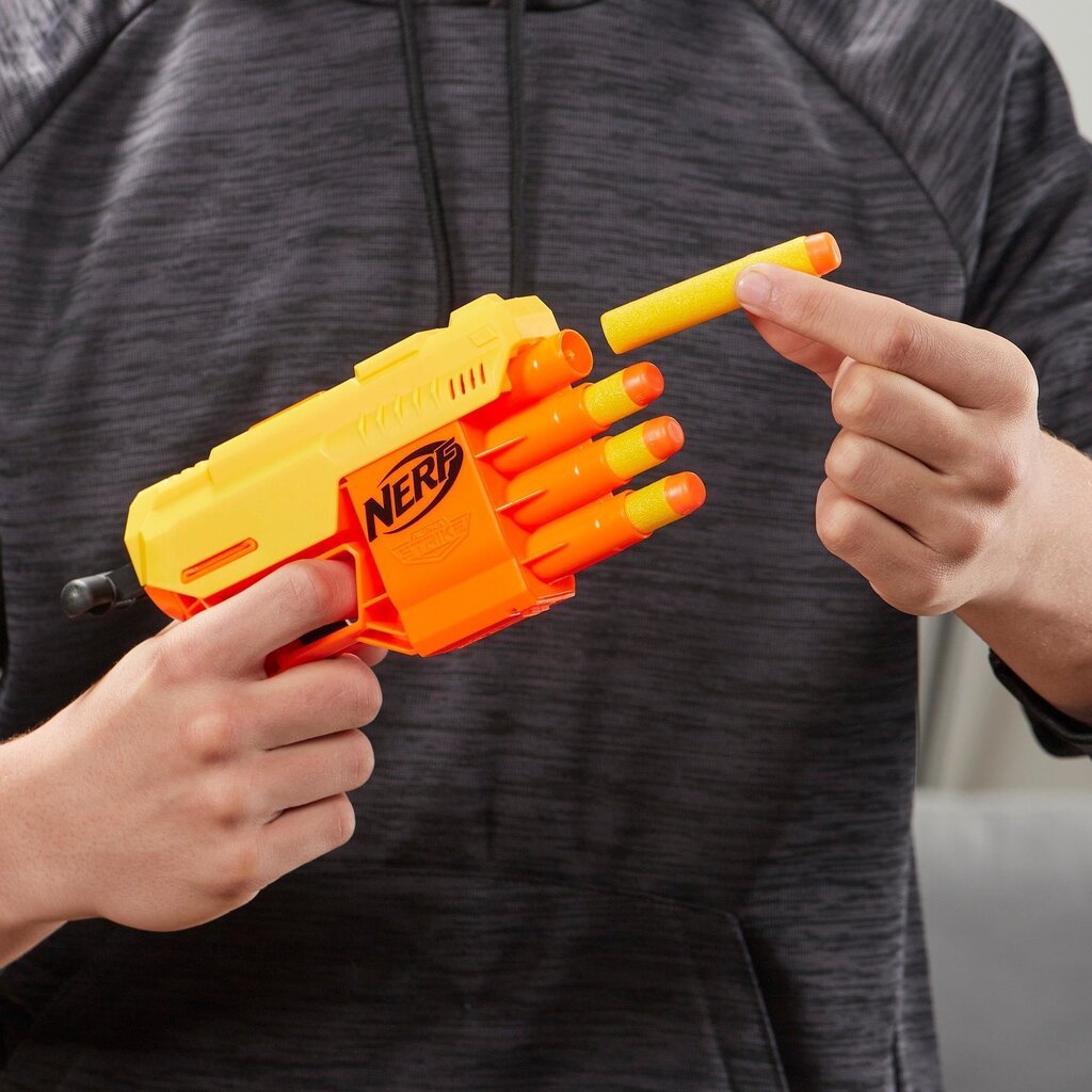 Rotaļu šaujamierocis-blasteris Hasbro Nerf Alpha Strike Fang QS4 cena un informācija | Rotaļlietas zēniem | 220.lv