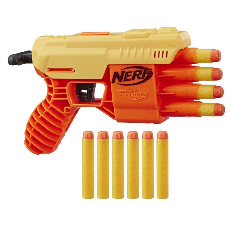 Rotaļu šaujamierocis-blasteris Hasbro Nerf Alpha Strike Fang QS4 cena un informācija | Rotaļlietas zēniem | 220.lv