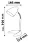 Avide galda lampa C-Base E27 sudrabaina цена и информация | Galda lampas | 220.lv