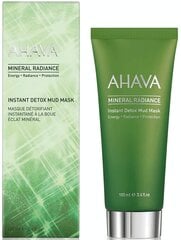 Очищающая грязевая маска Ahava Mineral Radiance Instant Detox 100 мл цена и информация | Маски для лица, патчи для глаз | 220.lv