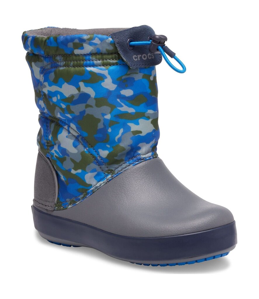 Crocs™ ziemas zābaki Crocband LodgePoint Graphic K Army Green/Charcoal cena un informācija | Bērnu zābaki | 220.lv