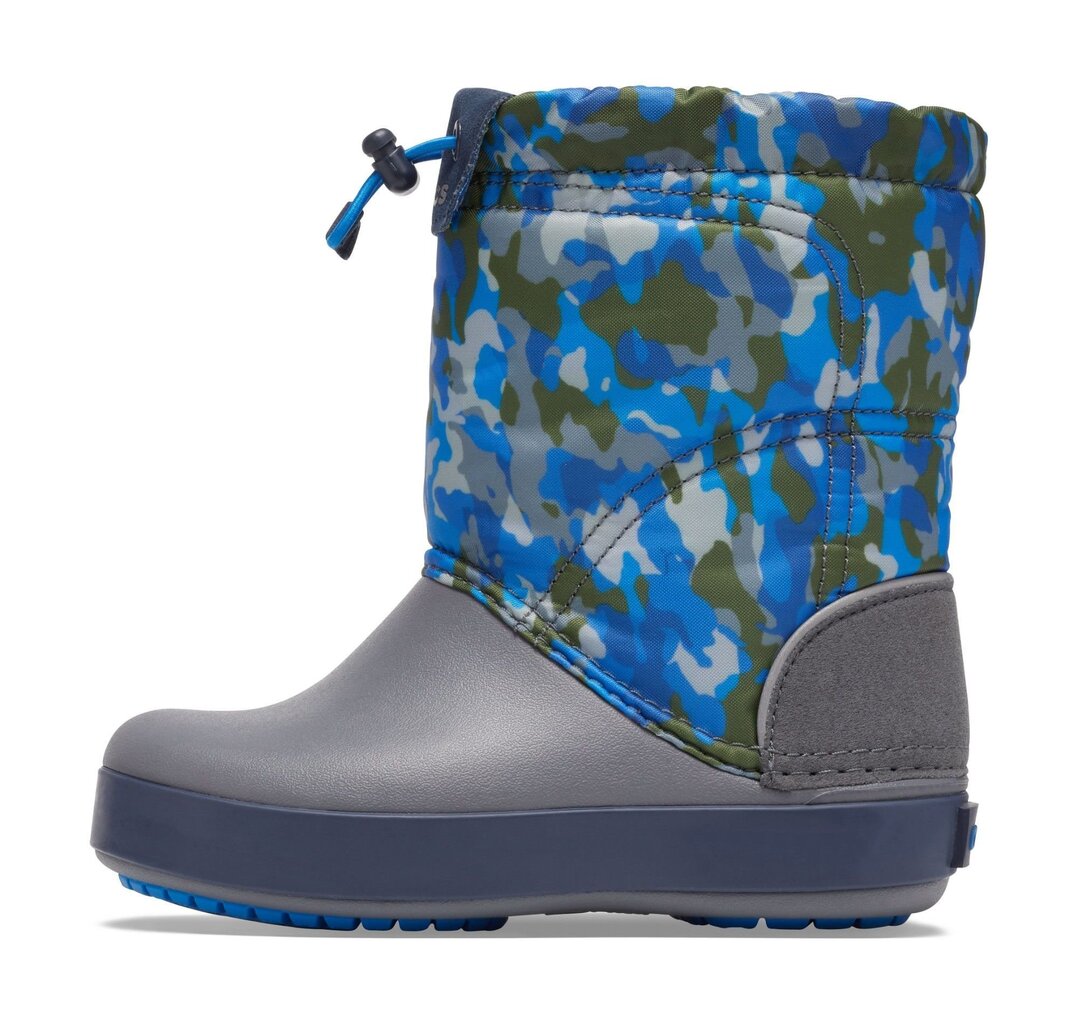 Crocs™ ziemas zābaki Crocband LodgePoint Graphic K Army Green/Charcoal cena un informācija | Bērnu zābaki | 220.lv