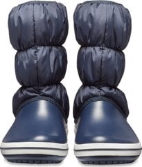 Crocs™ ziemas zābaki Winter Puff Boot, Navy/White kaina ir informacija | Ziemas zābaki bērniem | 220.lv