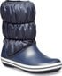 Crocs™ ziemas zābaki Winter Puff Boot, Navy/White cena un informācija | Ziemas zābaki bērniem | 220.lv