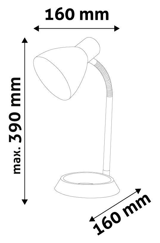 Avide galda lampa C-Base E27 balta cena un informācija | Galda lampas | 220.lv