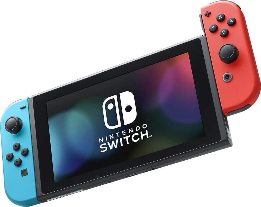 Nintendo Switch V2, 32GB, Zils/sarkans (2019) цена и информация | Spēļu konsoles | 220.lv