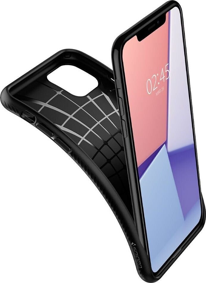 SPIGEN LIQUID AIR IPHONE 11 MATTE BLACK cena un informācija | Telefonu vāciņi, maciņi | 220.lv