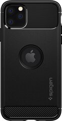 SPIGEN RUGGED ARMOR IPHONE 11 PRO MAX MATTE BLACK cena un informācija | Telefonu vāciņi, maciņi | 220.lv