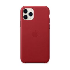 Apple iPhone 11 Pro Leather Cover Red cena un informācija | Telefonu vāciņi, maciņi | 220.lv