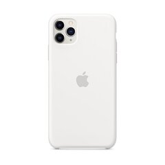 Apple iPhone 11 Pro Max Silicone Cover White цена и информация | Чехлы для телефонов | 220.lv