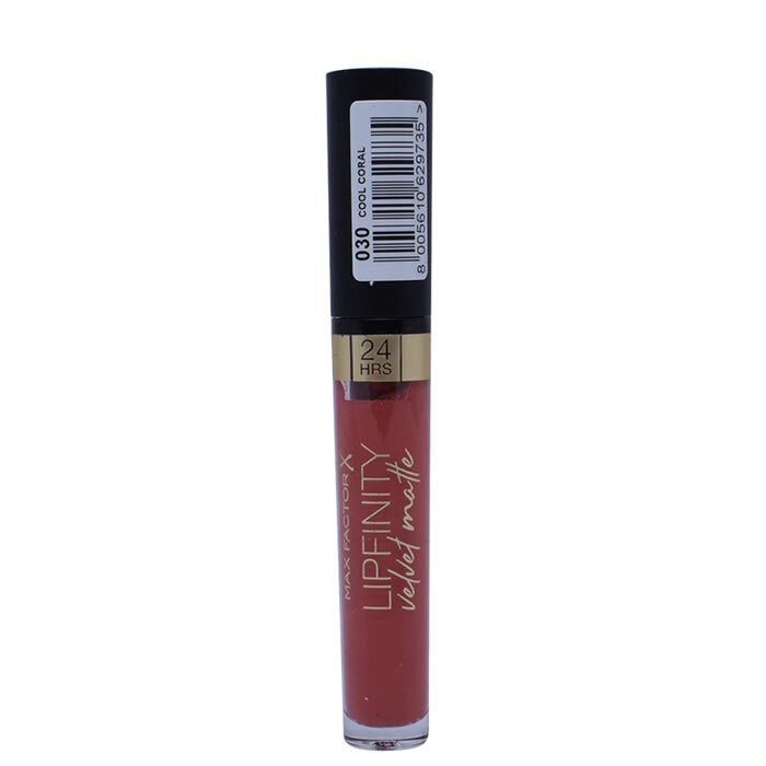 Šķidrā lūpu krāsa Max Factor Lipfinity Velvet Matte 3,5 ml 003 Cool Coral cena un informācija | Lūpu krāsas, balzāmi, spīdumi, vazelīns | 220.lv