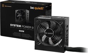 Be Quiet! System Power 9 CM - 600W BN302 цена и информация | Блоки питания (PSU) | 220.lv