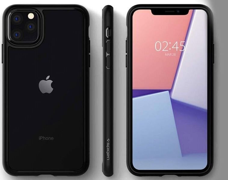 SPIGEN ULTRA HYBRID IPHONE 11 PRO MAX MATTE BLACK цена и информация | Telefonu vāciņi, maciņi | 220.lv