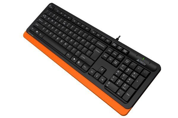 A4Tech FStyler FK 10 Keyboard - Orange цена и информация | Klaviatūras | 220.lv