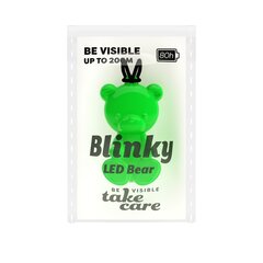 Blinky mirogojošs LED piekariņš lācis zaļš cena un informācija | Aptieciņas, drošības preces | 220.lv